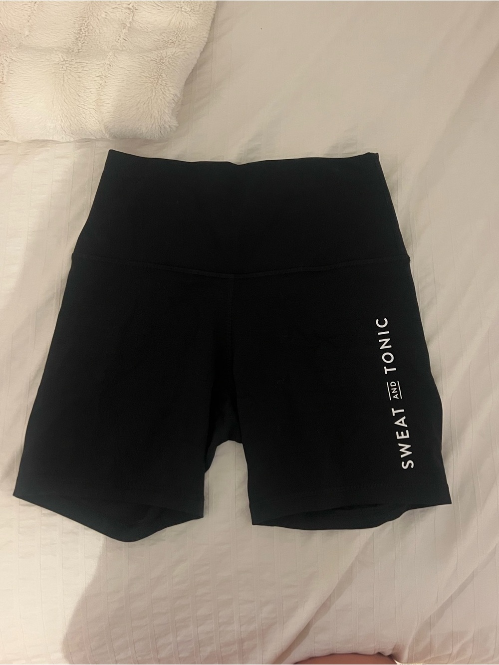 lululemon athletica Black High-Rise Bike Shorts with Side Logo